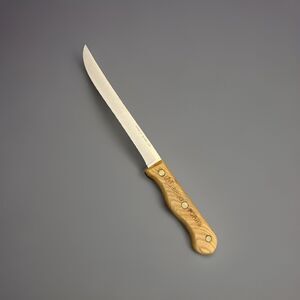Vintage Ekco Forge G7594 8" Slicer Carving Knife USA‎ Wood Handle